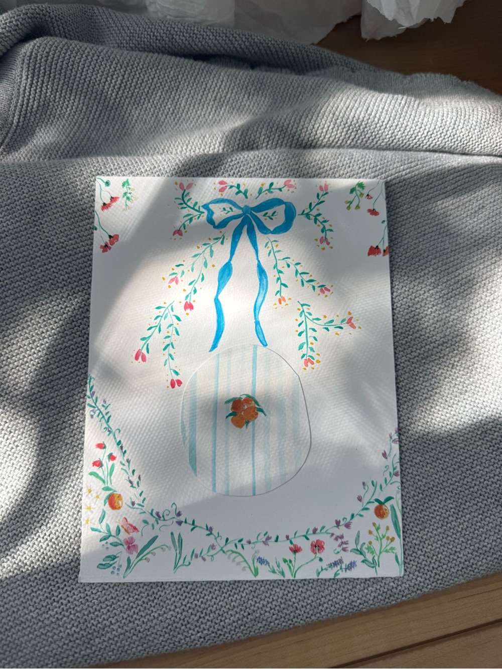 Hand painted original water color art